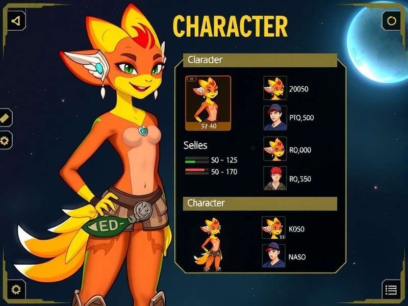 Ginger Solar Soar Character Selection